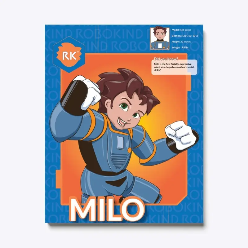 Milo Action Card Canvas Print